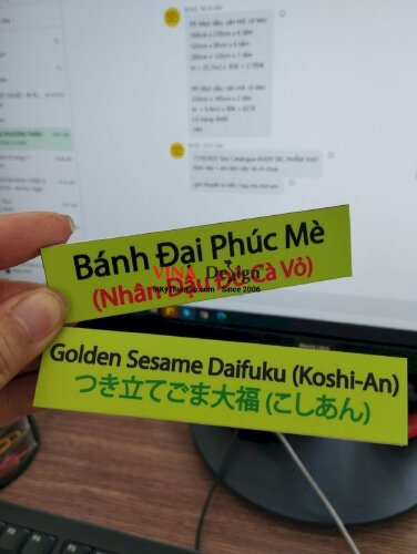 In bảng tên món ăn đa ngôn ngữ Việt - Anh - Nhật, bảng giá tiền - VND264