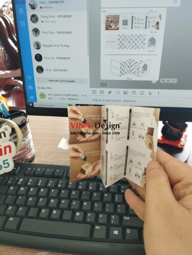 In tờ rơi gấp 4 làm tờ hướng dẫn sử dụng sản phẩm - VND209