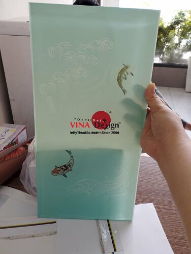 In tranh trên kính cường lực, in UV lên kính - VND212