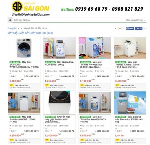 SieuThiDienMaySaiGon.com tính hợp những tính năng ưu việt của một web bán hàng chuẩn