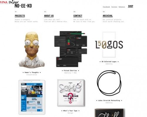 thiết kế web sang trọng với màu trắng