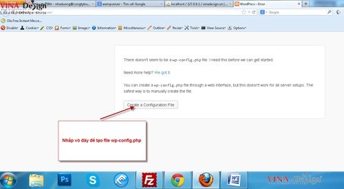 Hướng dẫn cài đặt wordpress, Bắt đầu cài đặt