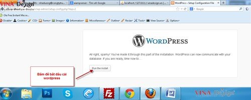 Hướng dẫn cài đặt wordpress, cài đặt wordpress