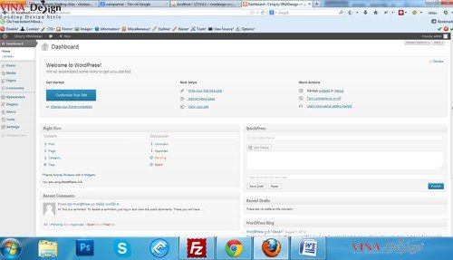 Hướng dẫn cài đặt wordpress