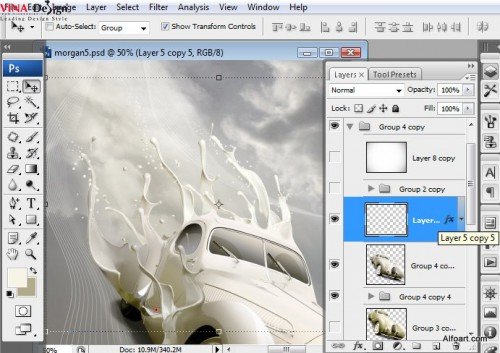 Làm poster với hiệu ứng bắt mắt 29