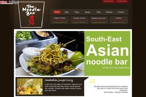 thiet ke trang web nha hang