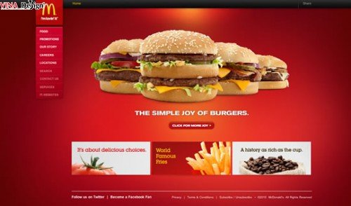 mau website nha hang