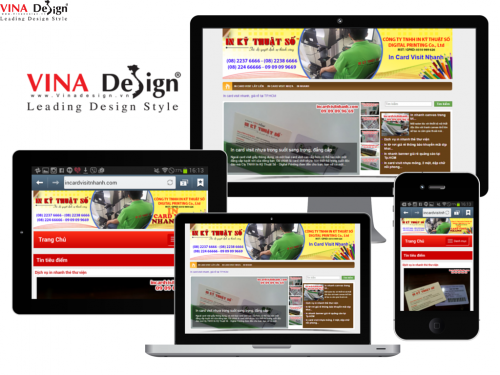 Thiet ke website In card visit nhanh - incardvisitnhanh.com