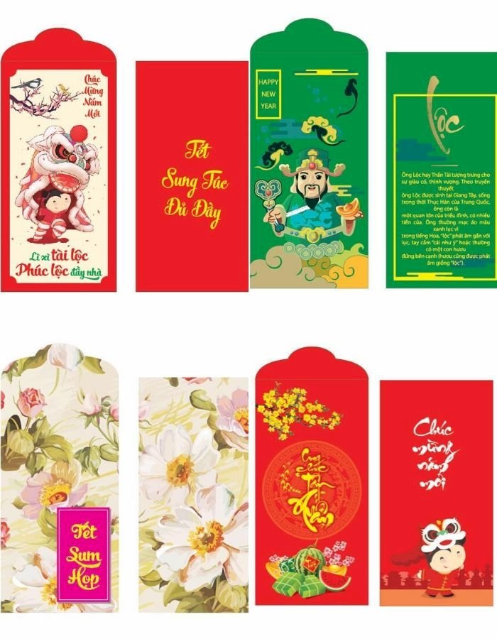 Tư vấn giấy in bao lì xì - Xưởng nhận in bao lì xì tiên phong nhận in số lượng ít TPHCM