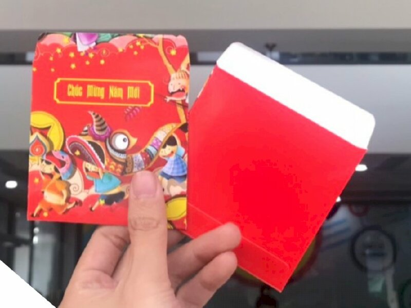 Kích thước bao lì xì vuông