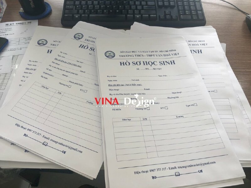 In bìa hồ sơ học sinh - VND01