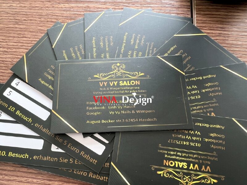 In name card salon tiếng Đức - VND27