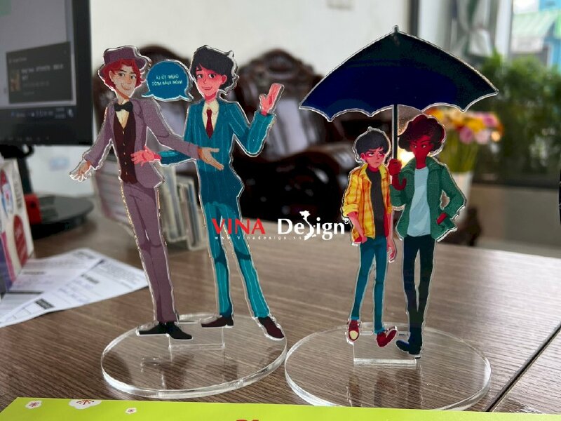 In standee mica anime boy - xưởng mô hình anime nam standee để bàn - VND118