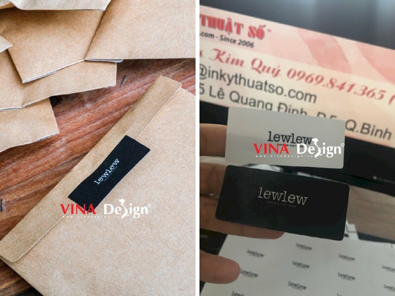 In tem decal sữa logo thương hiệu áo thun thời trang dán túi giấy - VND87