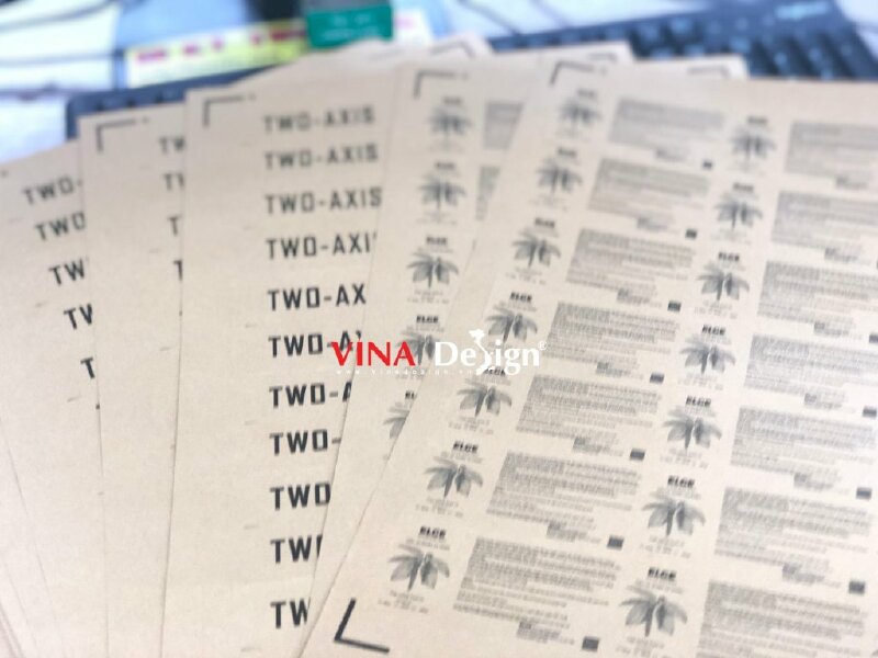 In tem Decal giấy Kraft - VND40