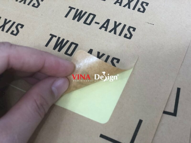 In tem Decal giấy Kraft - VND40