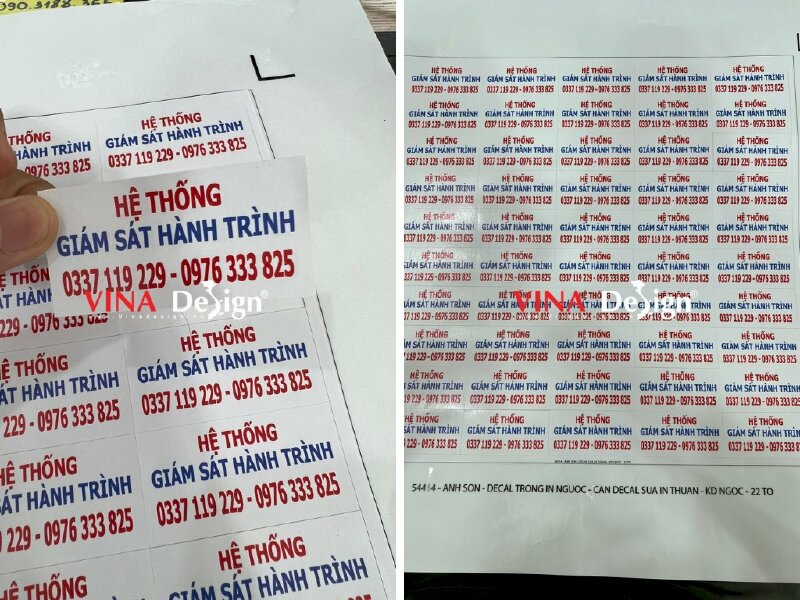 In tem nhãn ghi chú thông tin số điện thoại hotline - VND35