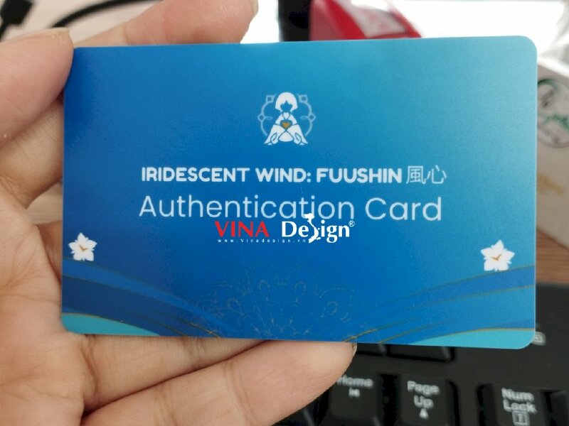 In thẻ nhựa xác thực Authentication Card - VND33