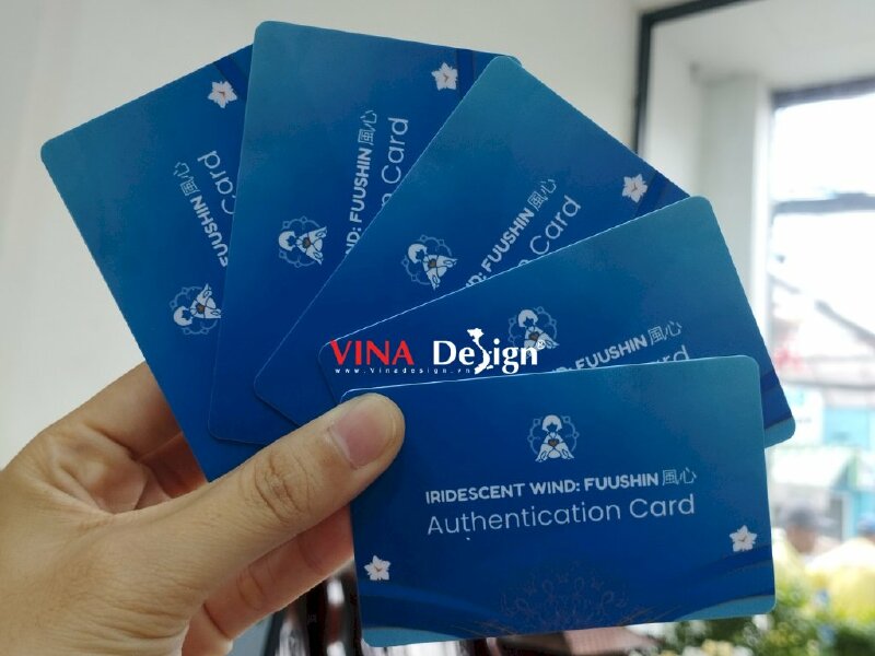In thẻ nhựa xác thực Authentication Card - VND33