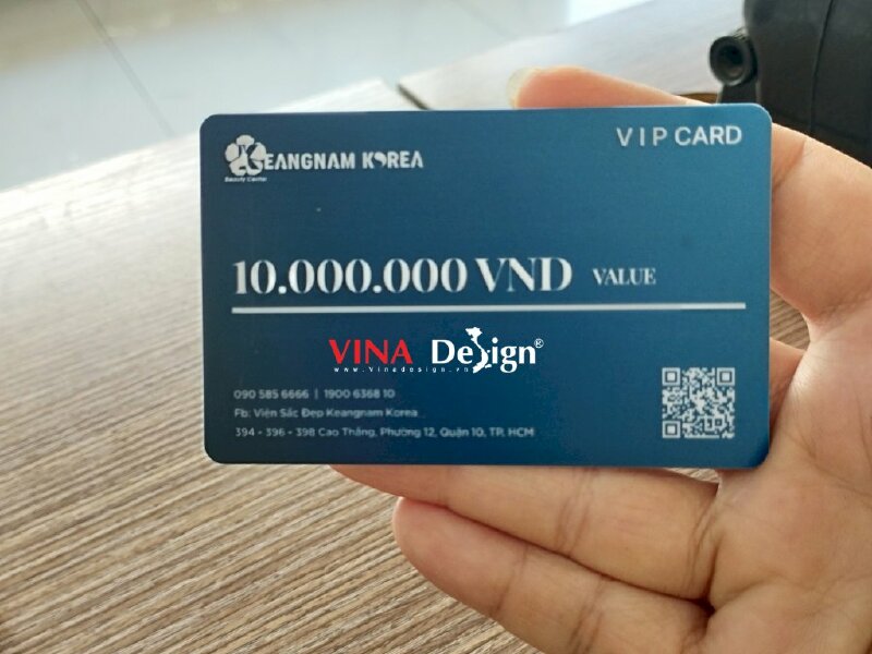 In thẻ VIP Card thẩm mỹ viện Hàn Quốc - VND47