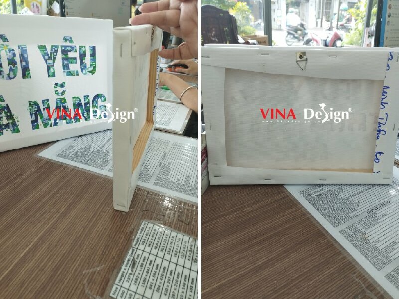 In tranh Canvas đóng khung theo yêu cầu - VND11