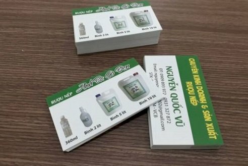 Kích thước card visit Photoshop