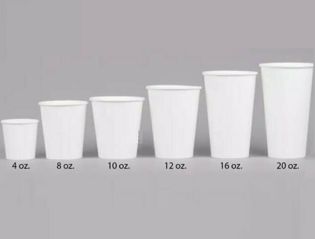 Kích thước ly giấy