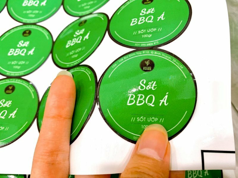 Kích thước tem nhãn tròn