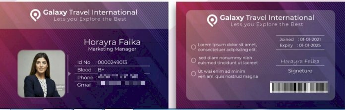 Kích thước thẻ nhân viên ngang