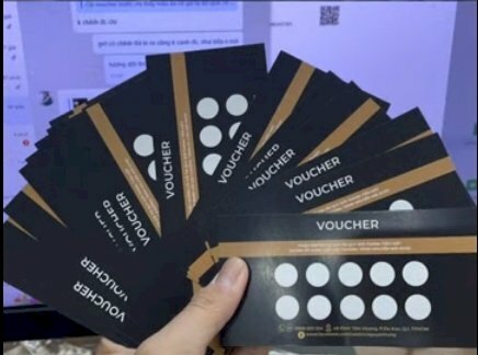 Kích thước voucher chứa nhiều thông tin