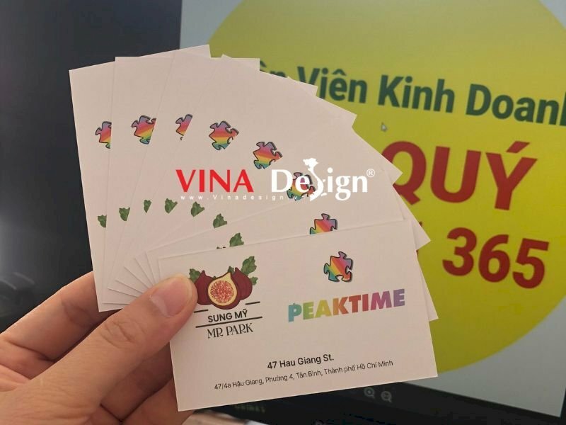 In card visit offset giá rẻ - VINADESIGN