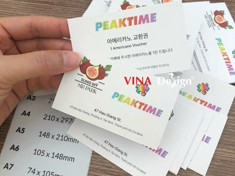 In name card offset đẹp, giá rẻ - VINADESIGN