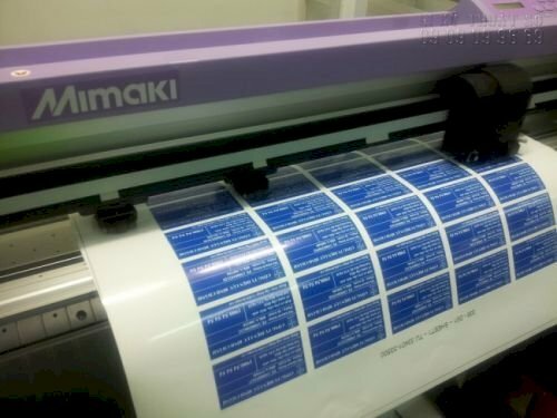 Decal nhựa trắng sữa