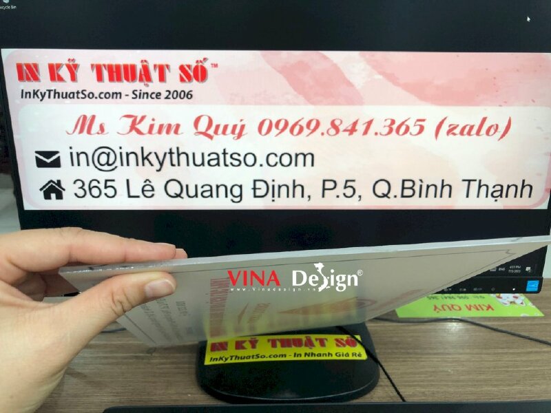 In bảng hiệu công ty, văn phòng đại diện công ty truyền thông & du lịch - VND150