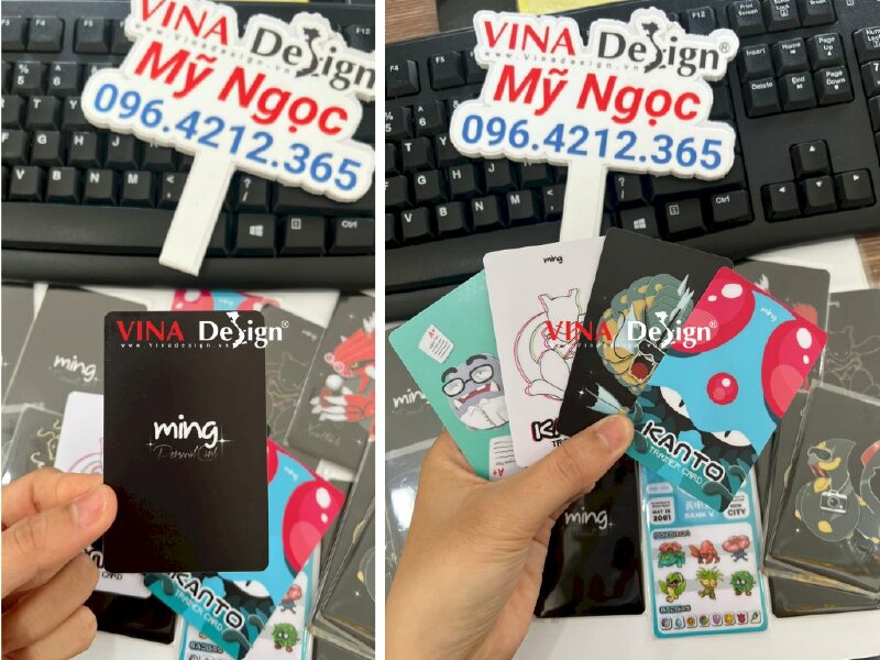 In card Pokemon trainer game PVC 2 mặt - VND196