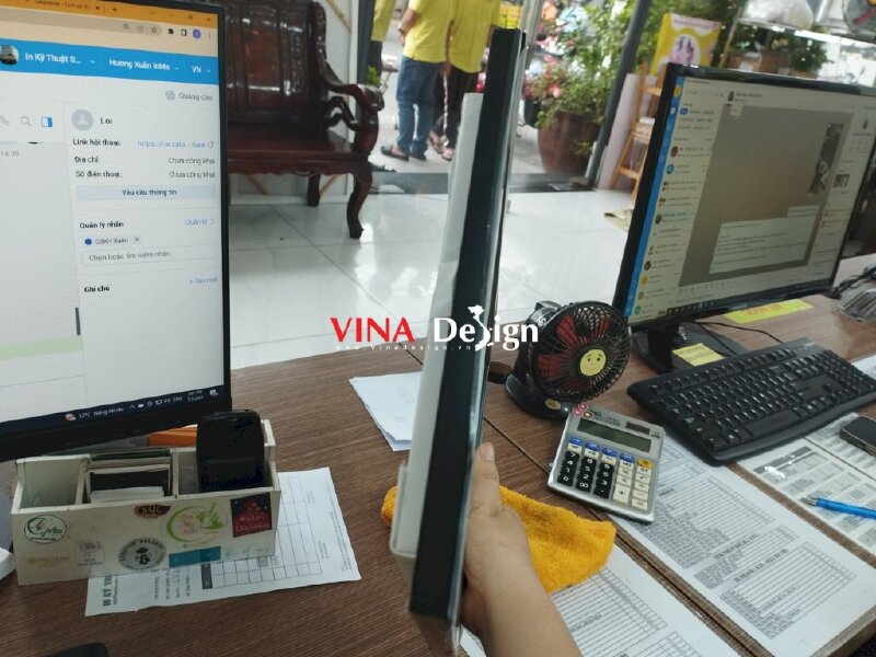 In Certificate từ canvas đóng khung tranh viền đen - VND145