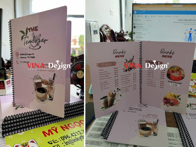 In menu quán ăn Việt ở Mỹ hàng gửi đi nước ngoài - VND147