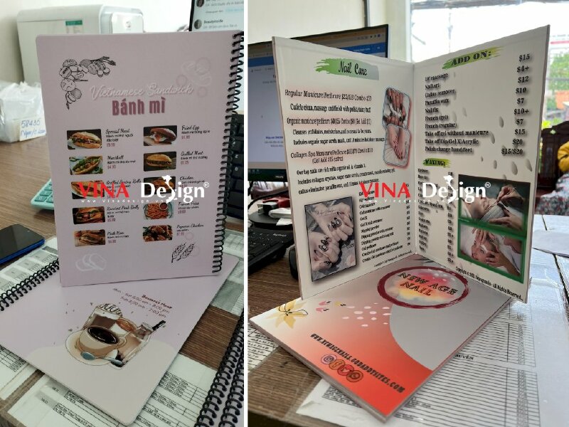 In menu quán ăn Việt ở Mỹ hàng gửi đi nước ngoài - VND147