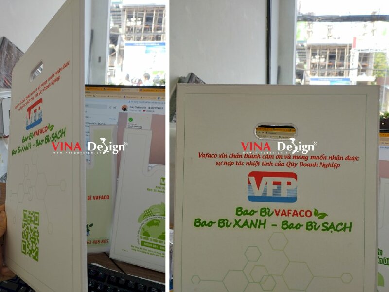 In standee mini để bàn mô hình túi rác tự hủy sinh học công ty bao bì - VND191