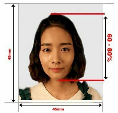 Ảnh visa Nhật kích thước bao nhiêu?