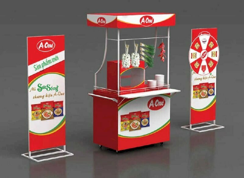 Kích thước booth bán hàng, quảng cáo