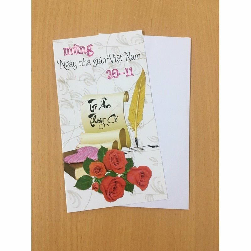 Kích thước thiệp chúc mừng 20/11 loại thiệp đơn