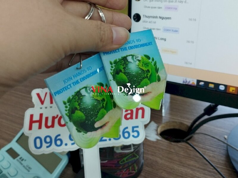 Móc khóa in logo công ty, sản phẩm công ty - VND170