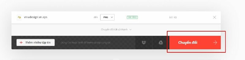 Bước 4: Nhấp vào nút "Convert" (Chuyển đổi) để bắt đầu quá trình chuyển đổi.