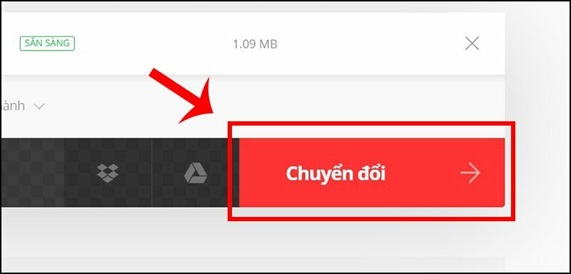 Bước 3: Sau khi tệp tin AI đã được tải lên > Chọn định dạng đầu ra. Nhấp vào hộp "To" (Đến) để mở danh sách các định dạng đầu ra. Chọn định dạng mong muốn, cụ thể như sau: