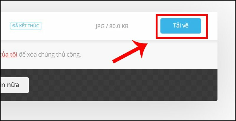 Bước 5:  Tải xuống tệp đã chuyển đổi 