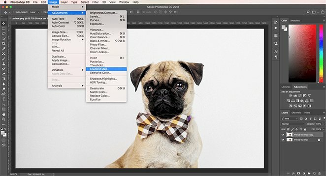 Bước 2:  Tạo Gradient Map