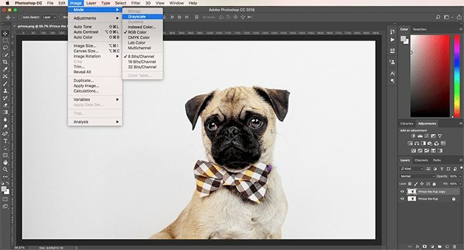 Bước 2: Chuyển đổi hình ảnh sang chế độ xám