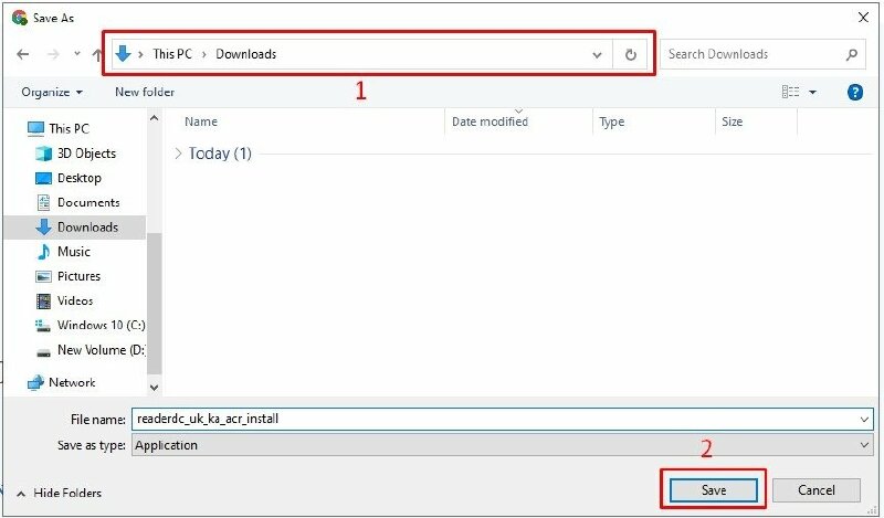 Bước 5: Chọn vị trí để lưu trữ tệp tải về và nhấn "Save" để bắt đầu quá trình tải xuống.