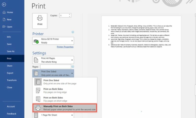 In bằng máy in Duplex